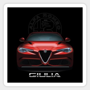 Alfa Romeo Giulia (visit:  fmDisegno.redbubble.com for full range) Magnet